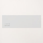 Blauer Lotus Grauer Einalom Yoga Mat Yogamatte (Rückseite (Horizontal))