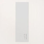 Blauer Lotus Grauer Einalom Yoga Mat Yogamatte (Rückseite)