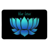 Blauer Lotus - Magnet (Horizontal)