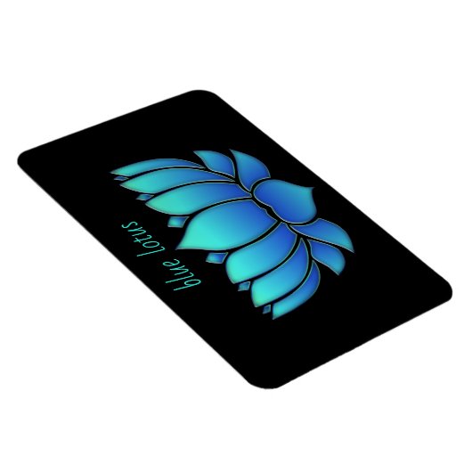 Blauer Lotus - Magnet (Rechte Seite)