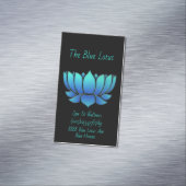 Blauer Lotus - Magnetische Visitenkarte (Beispiel)