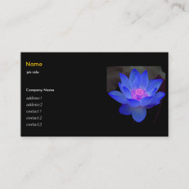 Blauer Lotus, Wasserlilie Visitenkarte