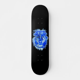 Blauer Löwen Geist Skateboard
