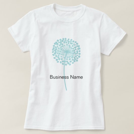 Blauer Löwenzahn-kundengerechtes T-Shirt (Design vorne)