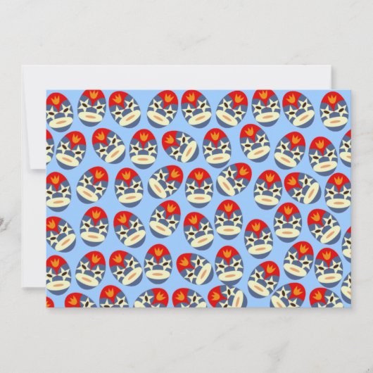 Blauer Lucha Libre Masken Einladung (Vorderseite)