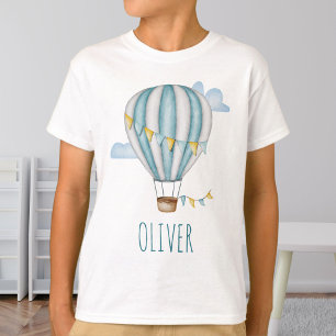 Blauer Luftballon Aquarell T-Shirt