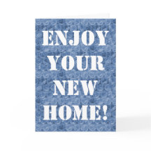 Blauer Luftpolsterfolie Housewarming