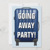 Blauer Lugger| Abschied| Auslaufen Party Einladung (Vorderseite)