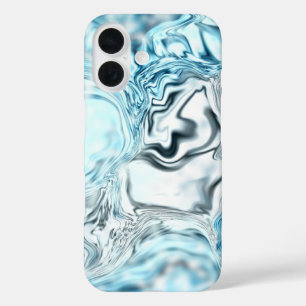 Blauer Luminanz iPhone 16 Hülle