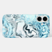 Blauer Luminanz Case-Mate iPhone Hülle (Rückseite (Horizontal))