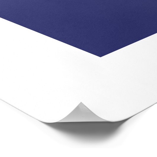 Blauer Lüster Poster/Print Poster (Ecke)