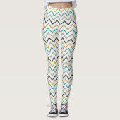 Blauer Luxus Leggings (Vorderseite)