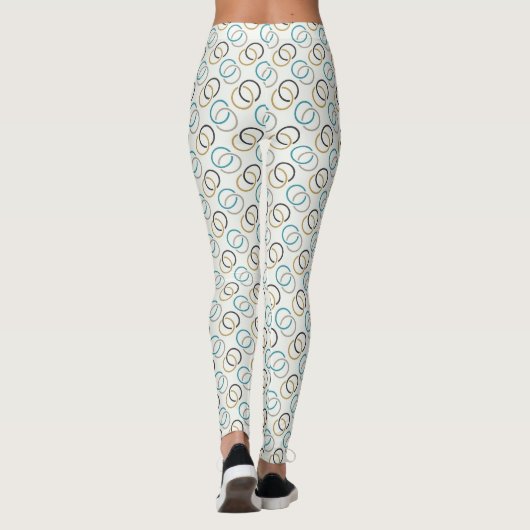 Blauer Luxus Leggings (Rückseite)