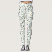 Blauer Luxus Leggings (Vorderseite)