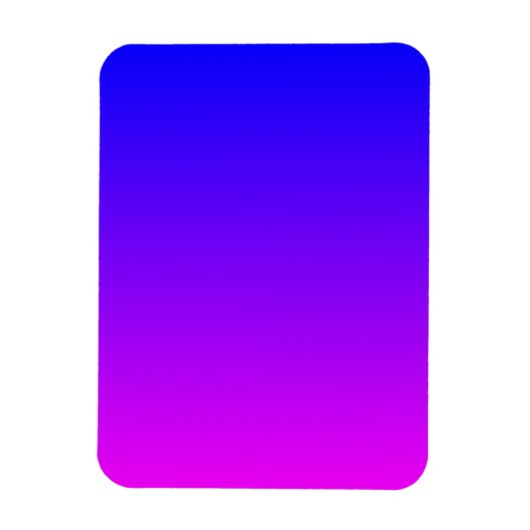 Blauer Magenta-Verlauf Magnet (Vertikal)