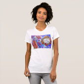 Blauer magischer Garten 2 T-Shirt (Vorne ganz)