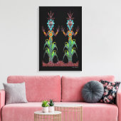 Blauer Mais Leinwanddruck (Insitu (Wohnzimmer))