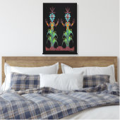 Blauer Mais Leinwanddruck (Insitu (Schlafzimmer))