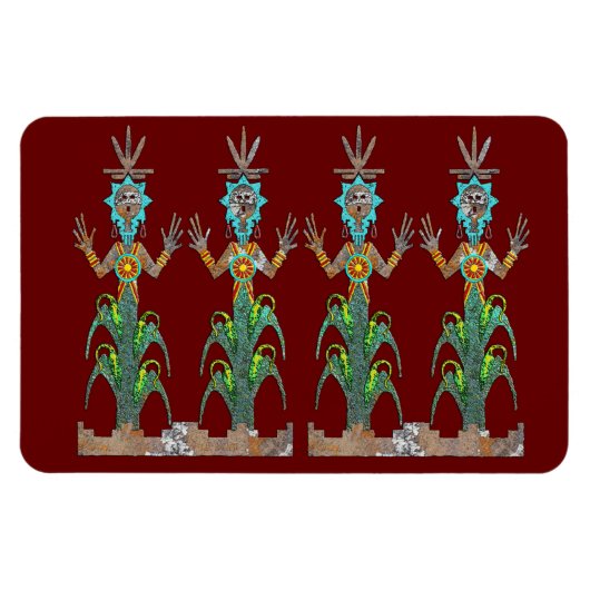 Blauer Mais Magnet (Horizontal)