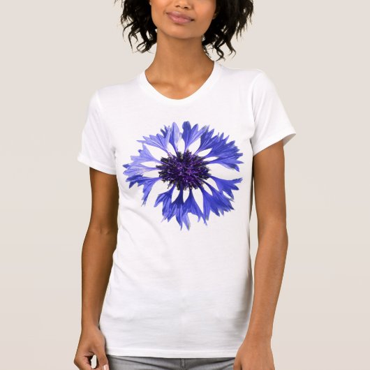 Blauer Maisblume T-Shirt (Vorderseite)
