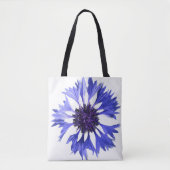 Blauer Maisblume Tasche (Vorderseite)