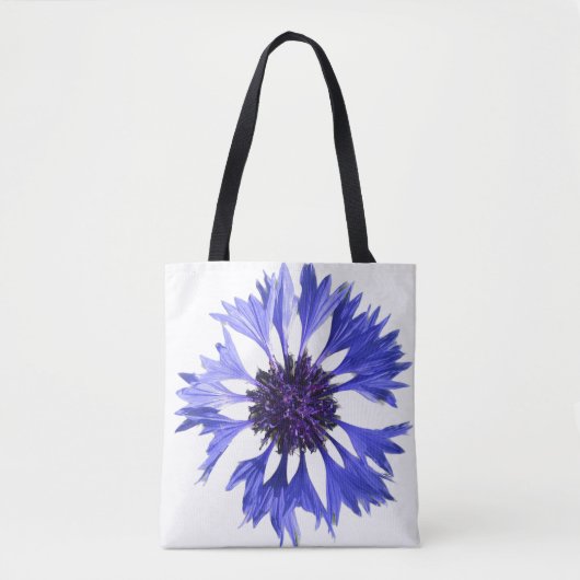 Blauer Maisblume Tasche (Vorderseite)