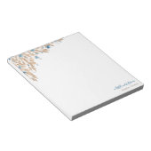 Blauer Maiskorn-Blume für Pulverfelder Notizblock (angewinkelt)