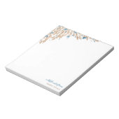 Blauer Maiskorn-Blume für Pulverfelder Notizblock (Rotiert)