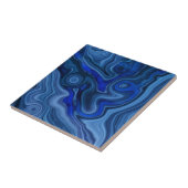 Blauer Malachitenstein Einziges Gemstone Geologie Fliese (Seite)