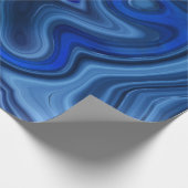 Blauer Malachitenstein Einziges Gemstone Geologie Geschenkpapier (Ecke)