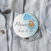 Blauer Mama-Bär als Baby-Dusche für schlaflose Bär Button (Beispiel)