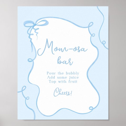 Blauer Mama-osa-Bar Poster (Vorne)