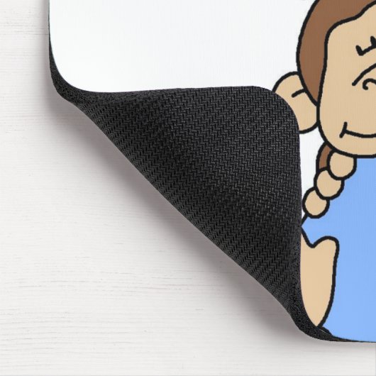 Blauer Mama-und des Vatis Affe Mousepad (Ecke)