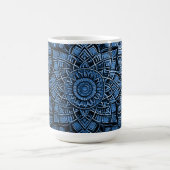 Blauer Mandala-Becher Kaffeetasse (Mittel)