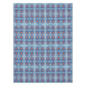 Blauer Mandala PatternTable Stoff Tischdecke (Vorderseite)