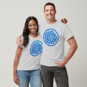 Blauer Mandala-UnisexT - Shirt durch Megaflora (Unisex)