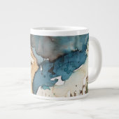 Blauer Mann Jumbo-Tasse (Vorderseite Rechts)