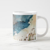 Blauer Mann Jumbo-Tasse (Rechts)