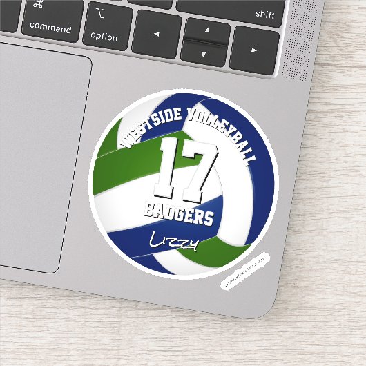 Blauer Mannschaftsspieler Aufkleber (Detail)