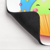 Blauer Marienkäfer-kleiner Kuchen Mousepad (Ecke)