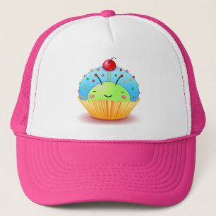 Blauer Marienkäfer-Kuchen-Hut Truckerkappe