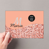 Blauer Marker Logo-Text hinzufügen Dank Rabatt Acryleinladungen (Insitu (Handheld))