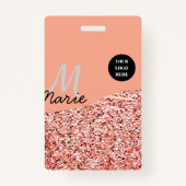 Blauer Marker Logo-Text hinzufügen Dank Rabatt Ausweis (Rückseite)