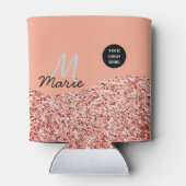 Blauer Marker Logo-Text hinzufügen Dank Rabatt Dosenkühler (Rückseite)