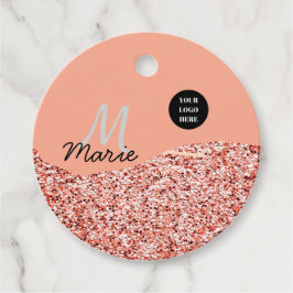 Blauer Marker Logo-Text hinzufügen Dank Rabatt Geschenkanhänger