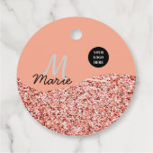 Blauer Marker Logo-Text hinzufügen Dank Rabatt Geschenkanhänger (Rückseite)