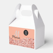 Blauer Marker Logo-Text hinzufügen Dank Rabatt Geschenkschachtel (Rückseite)