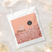 Blauer Marker Logo-Text hinzufügen Dank Rabatt Geschenktütchen (Ausgeschnitten)