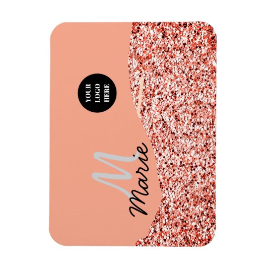 Blauer Marker Logo-Text hinzufügen Dank Rabatt Magnet (Vertikal)