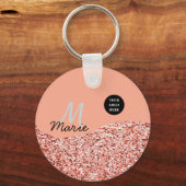 Blauer Marker Logo-Text hinzufügen Dank Rabatt Schlüsselanhänger (Vorderseite)